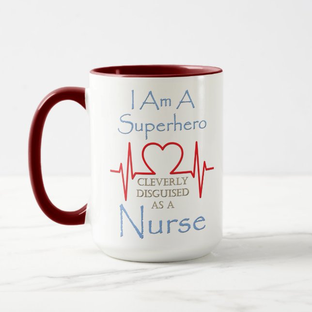 Superhjälte Nurse Giant Coffee Mugg (Vänster)
