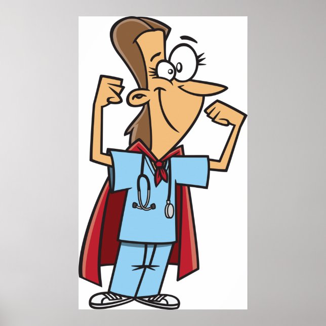 Superhjälte Nurse Poster (Framsidan)