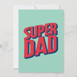 Superhjälte Pappa Julkort