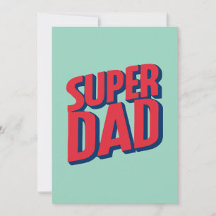 Superhjälte Pappa Julkort