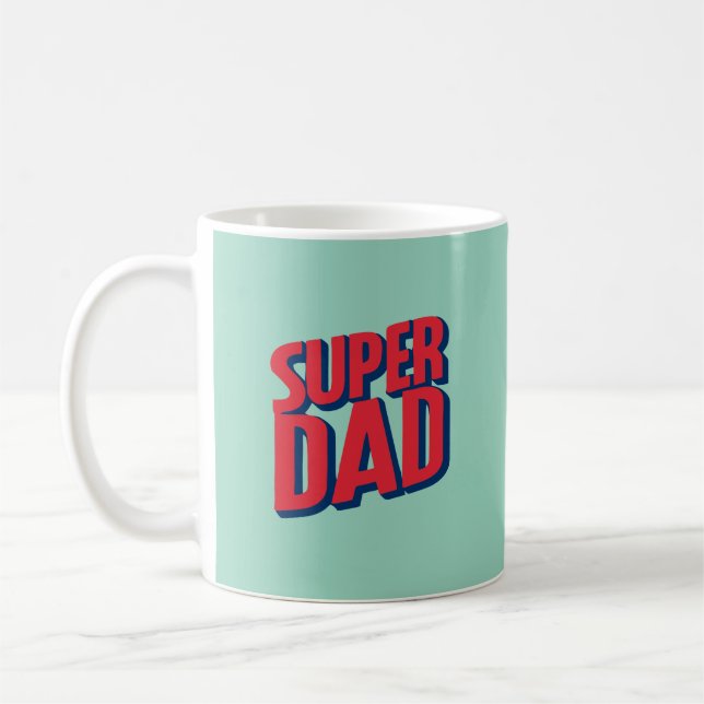 Superhjälte Pappa Kaffemugg (Vänster)