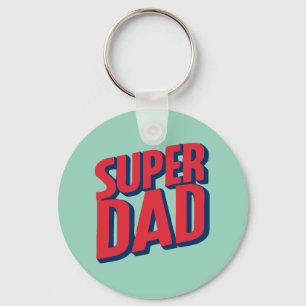 Superhjälte Pappa Nyckelring