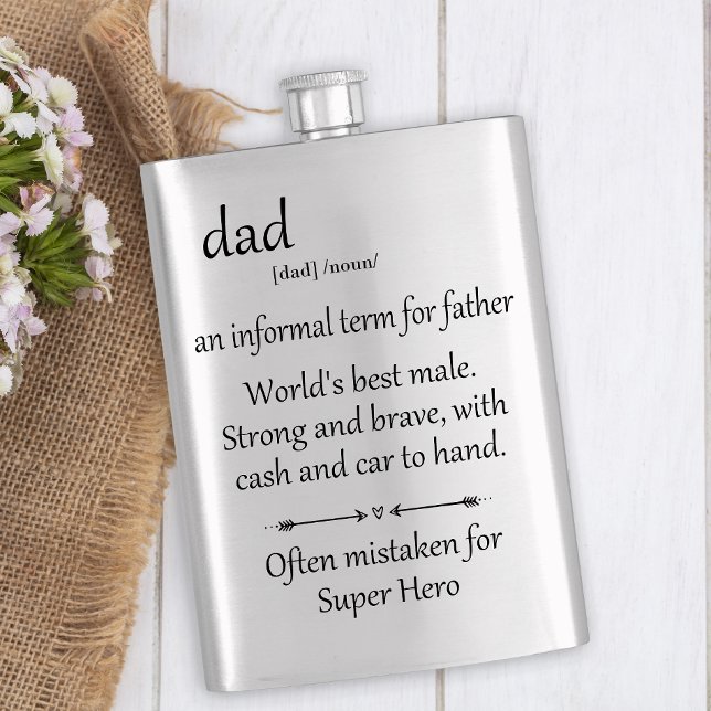 Superhjälte Pappa Present Fars Dag Fickplunta (Skapare uppladdad)
