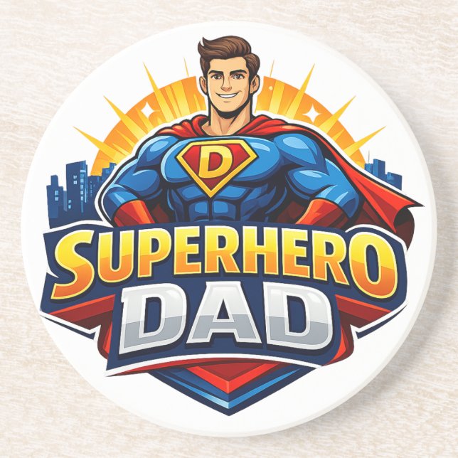 Superhjälte Pappa Underlägg (Framsidan)