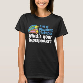 Superhjälte PhysiTherapist Cute PT Star T Shirt