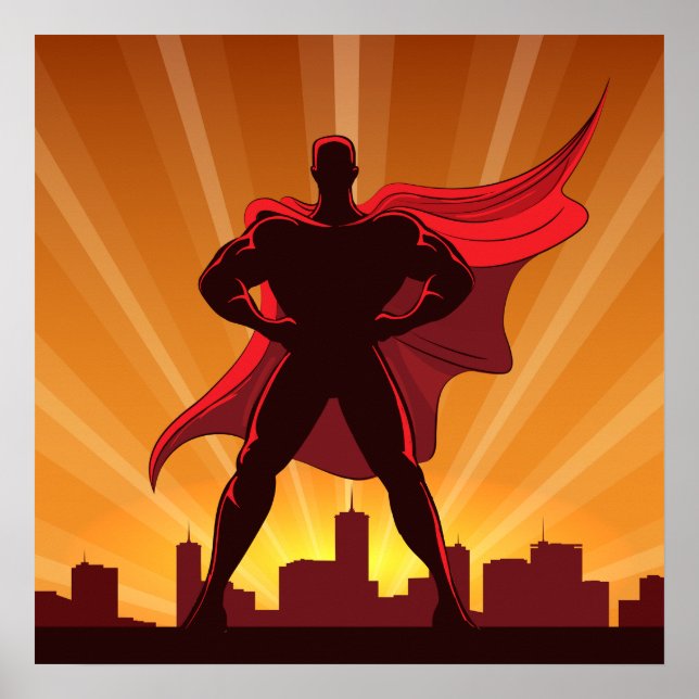 Superhjälte Poster (Framsidan)