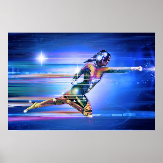 superhjälte poster (Framsidan)