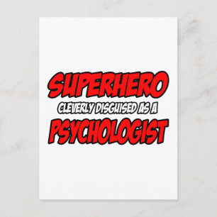 Superhjälte...psykolog Vykort