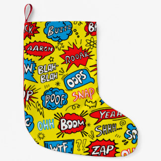 Superhjälte Saga: Cute Tecknad Mönster Liten Julstrumpa