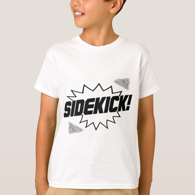Superhjälte Sidekick för liten bror eller nyfödd S T Shirt (Framsida)