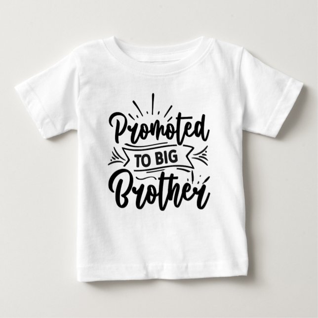 Superhjälte Sidekick: Proudly Promoted to Big Brot T Shirt (Framsida)