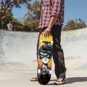 Superhjälte Skateboard - Vibrant Oil Art