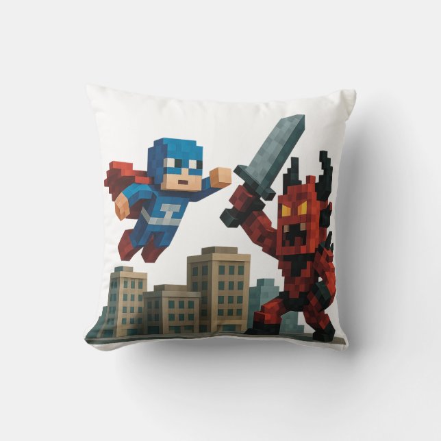 Superhjälte Skyblade Showdown Kudde (Framsida)