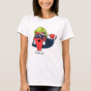 Superhjälte som Firefighter T Shirt