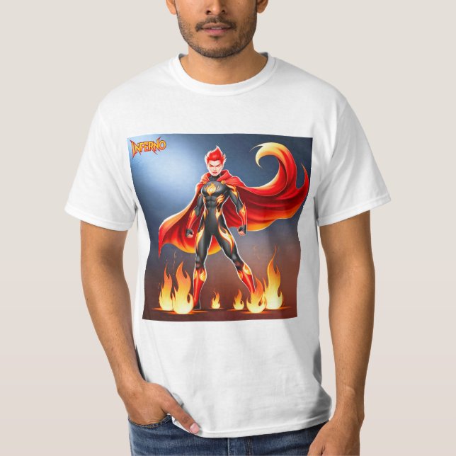 Superhjälte:Styrka och styrka T Shirt (Framsida)