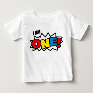 Superhjälte T-shirt, 1:a födelsedag T Shirt