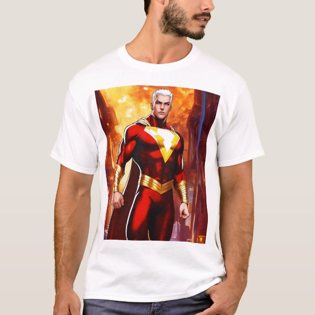 Superhjälte T-skjorta T Shirt (Framsida)