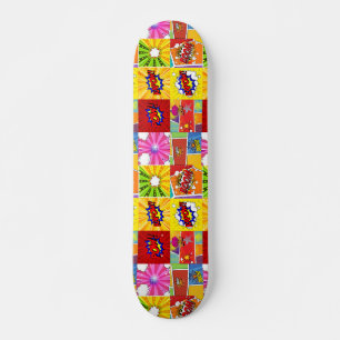 Superhjälte-tecknad popkonbakgrund mini skateboard bräda 18,5 cm