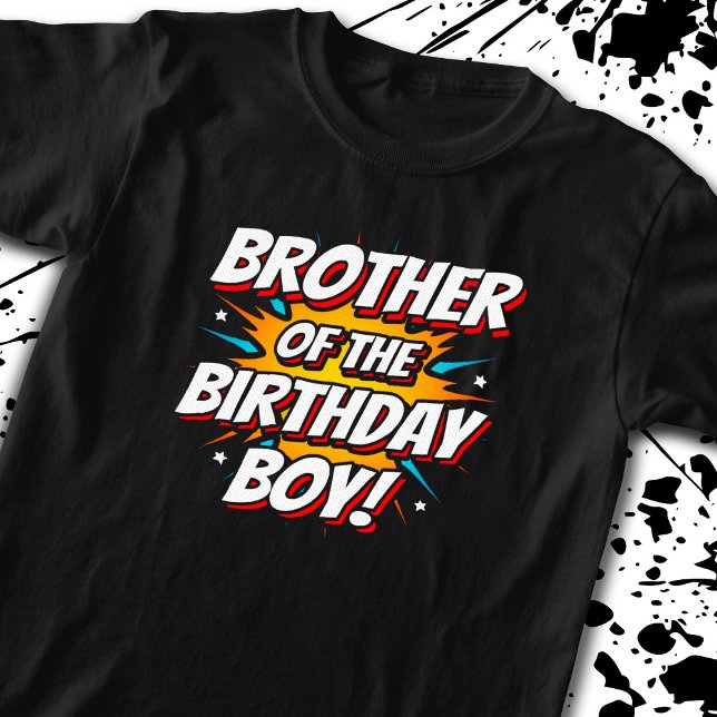 Superhjälte Tecknader Birthday - Brother Birthday  T Shirt (Skapare uppladdad)