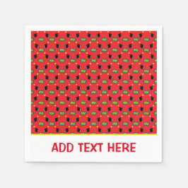 Superhjälte Tecknader Roligt Bomb Bang Boom Anpass Pappersservett