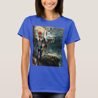 Superhjälte & Vit häst T Shirt