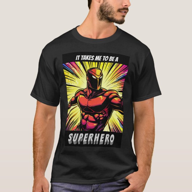 Superhjälteinspiration Tee 8 (Framsida)