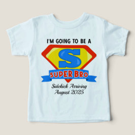 Superhjälteinspirerad storbror graviditetsannonser t shirt