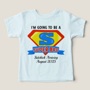 Superhjälteinspirerad storbror graviditetsannonser t shirt