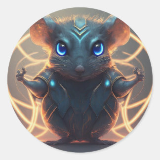 Superhjältemus Runt Klistermärke