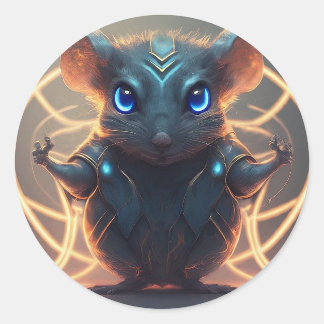 Superhjältemus Runt Klistermärke (Framsida)