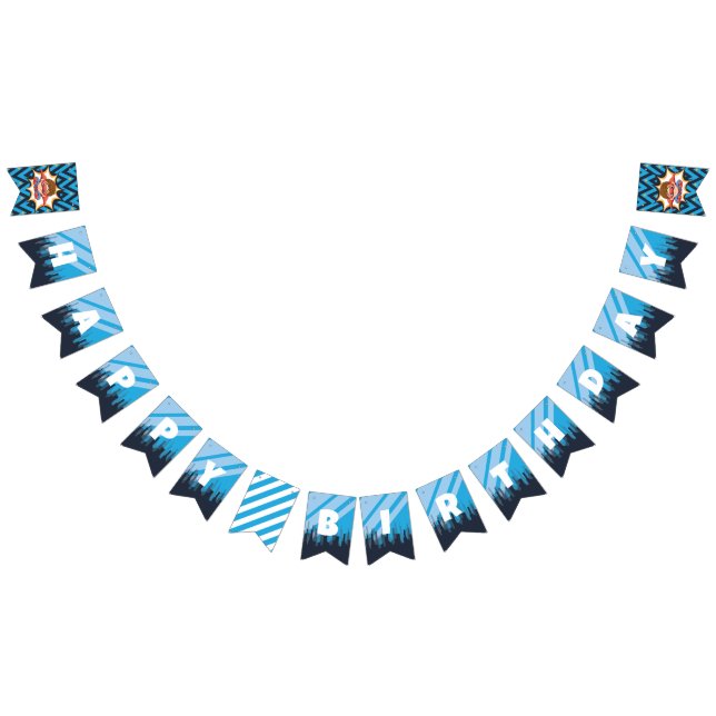 Superhjälten, Brown Hair Party - Banner Vimplar (Alla)