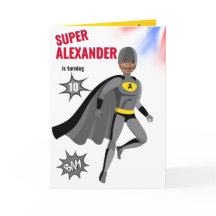 Superhjälten Fantastisk Unique Boy Fabulous Birthd