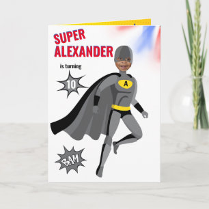 Superhjälten Fantastisk Unique Boy Fabulous Birthd Kort