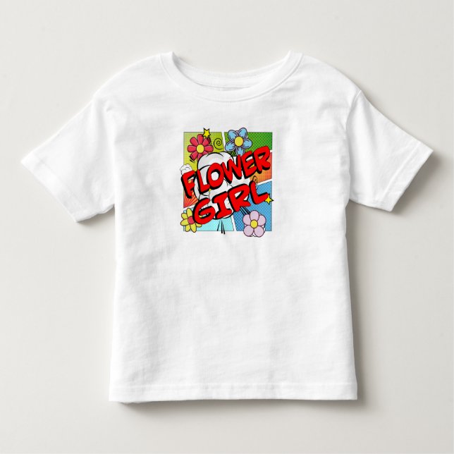Superhjälten Flower Girl T Shirt (Framsida)