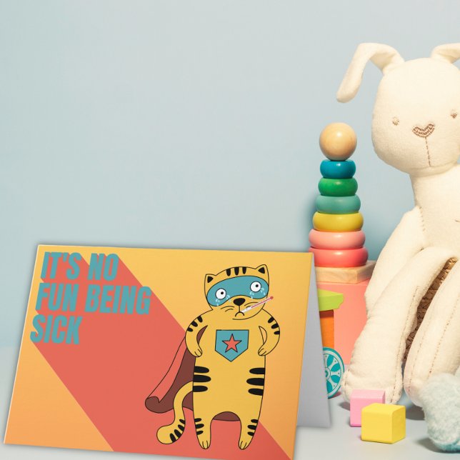 Superhjälten har ingen Roligt att bli sjuk. Kort (Skapare uppladdad)