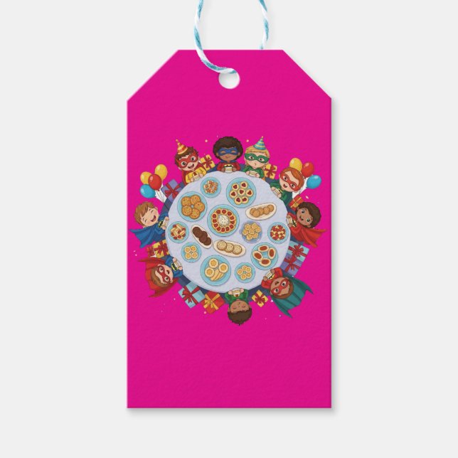 Superhjälten i Party Presentetikett (Framsidan)