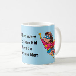 Superhjälten Mamma och Personligen Child Kaffemugg