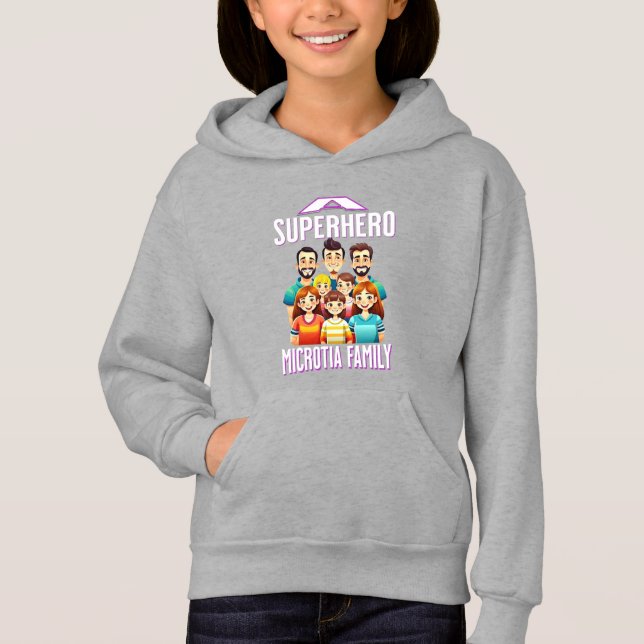 Superhjälten microtia t shirt (Framsida)
