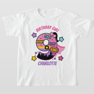 Superhjälten Nineth Birthday Girl 9th Toppen Girl T Shirt