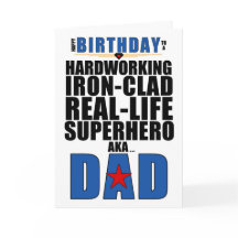 Superhjälten Pappa Typography Tecknad Bok Birthday
