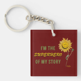 Superhjälten Red Keychain by Poet Adiela Akoo