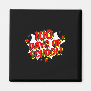 Superhjälten Stil Lycklig 100 skoldagar 100 dagar Magnet