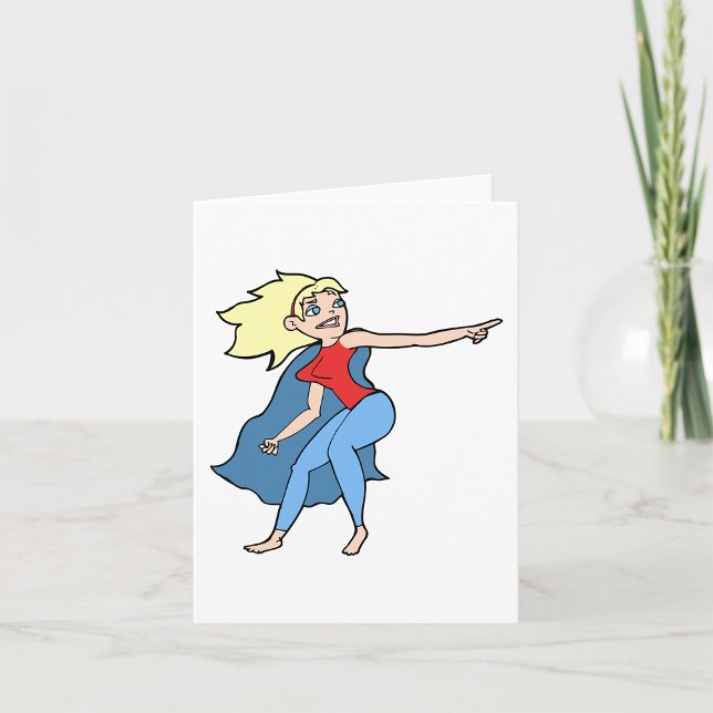 Superhjälten Woman Greeting Card Kort (Skapare uppladdad)