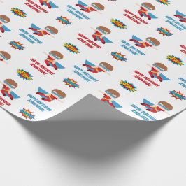 Superhjälten Wrapping Papper (Boy Personlig Namn) Presentpapper