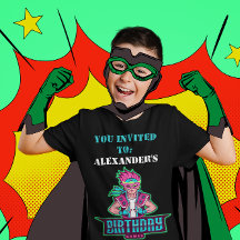 Superhjältepojke Rosa & Grön Spel Avatar och maske