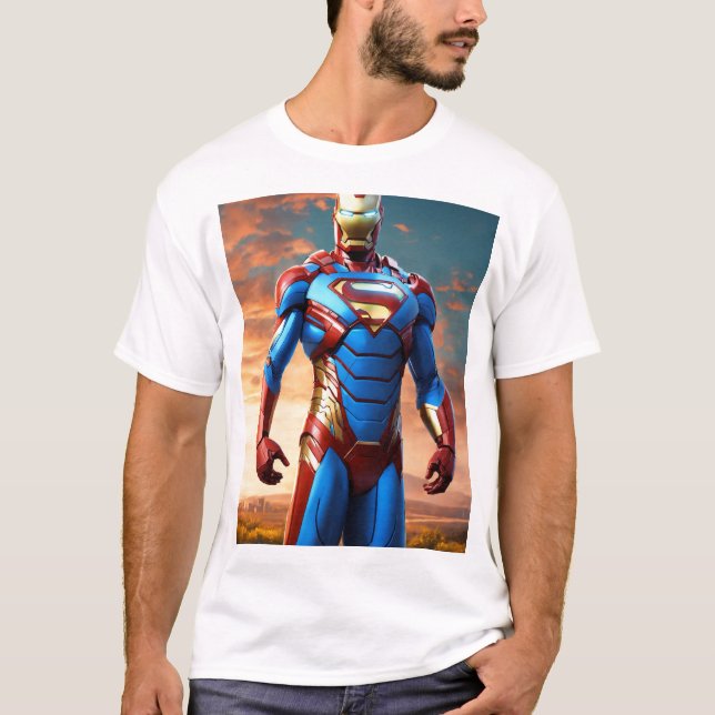 Superhjältskjorta T Shirt (Framsida)