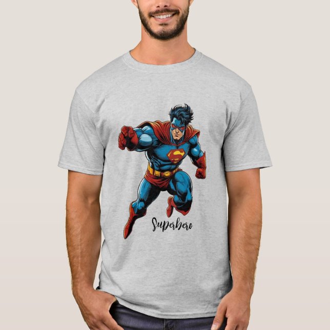 superhjältskjorta t shirt (Framsida)