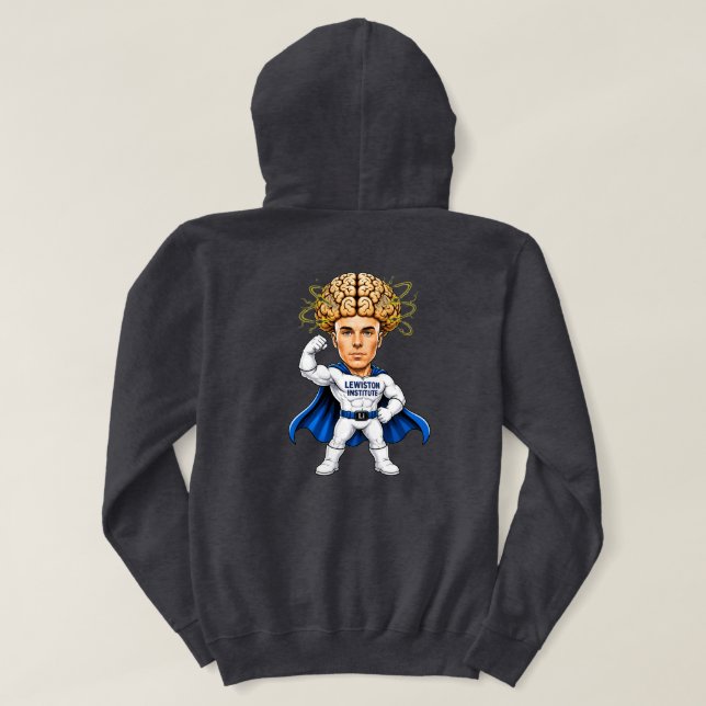 Superhjärnans Kraft Hoodie (Design baksida)