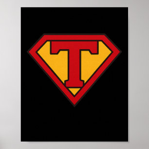 Superhuman President Trump Usa Superhjälte Roligt Poster