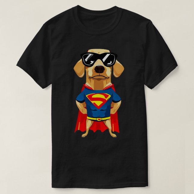 Superhund T Shirt (Design framsida)
